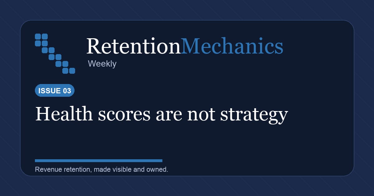 A health score without action is just decoration