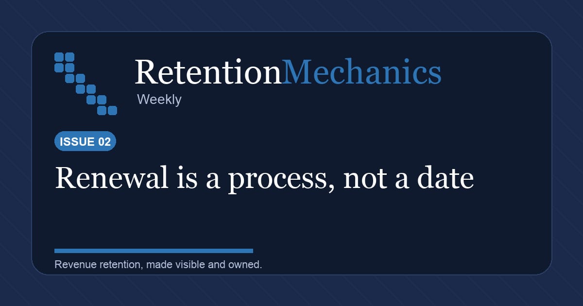 Renewal starts before the calendar says renewal