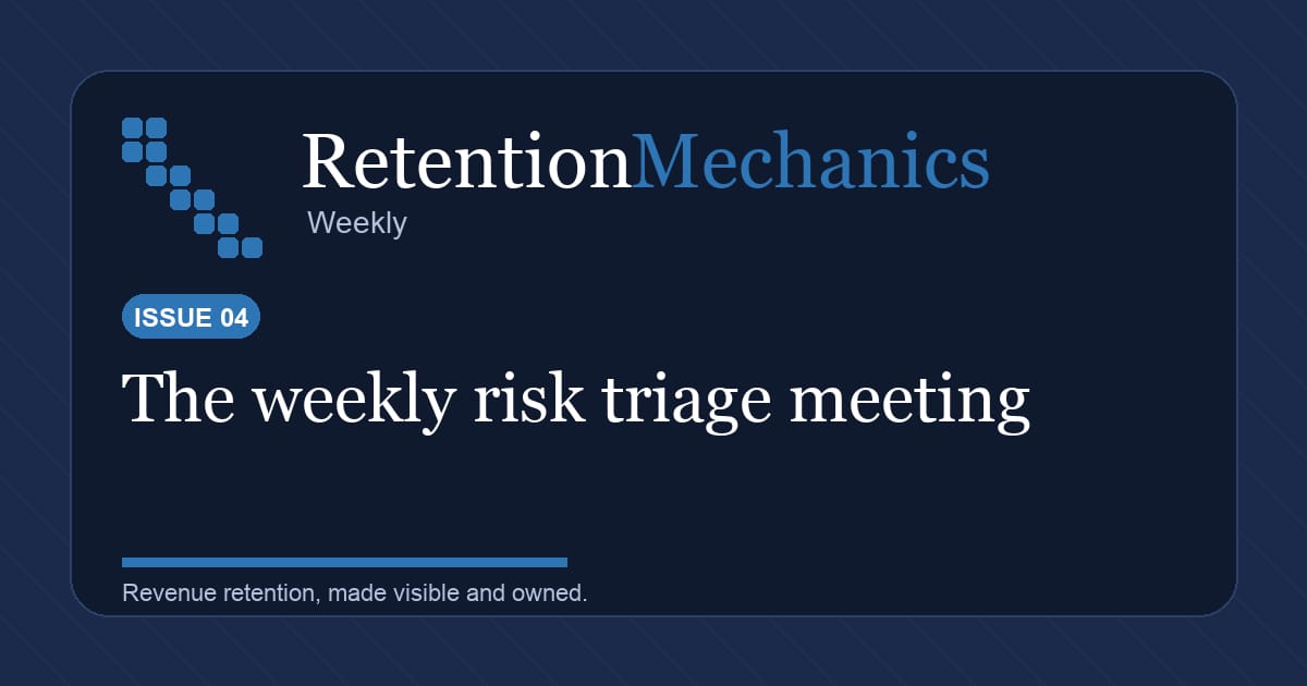 Risk needs a room, not a comment thread