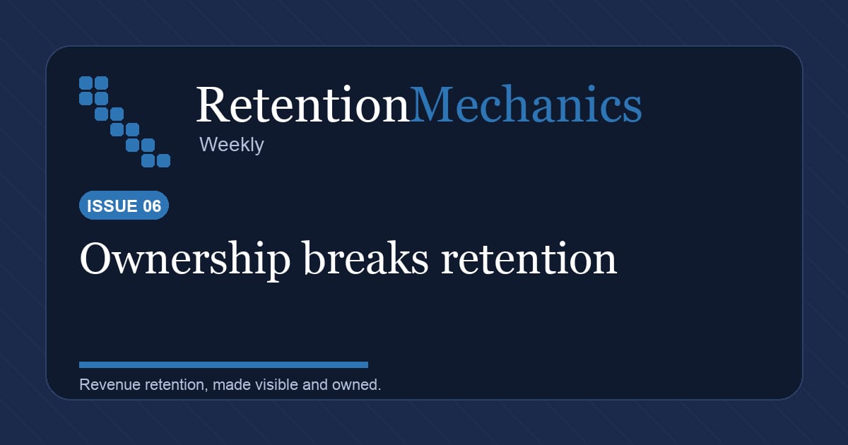 Shared concern is where retention work goes to die